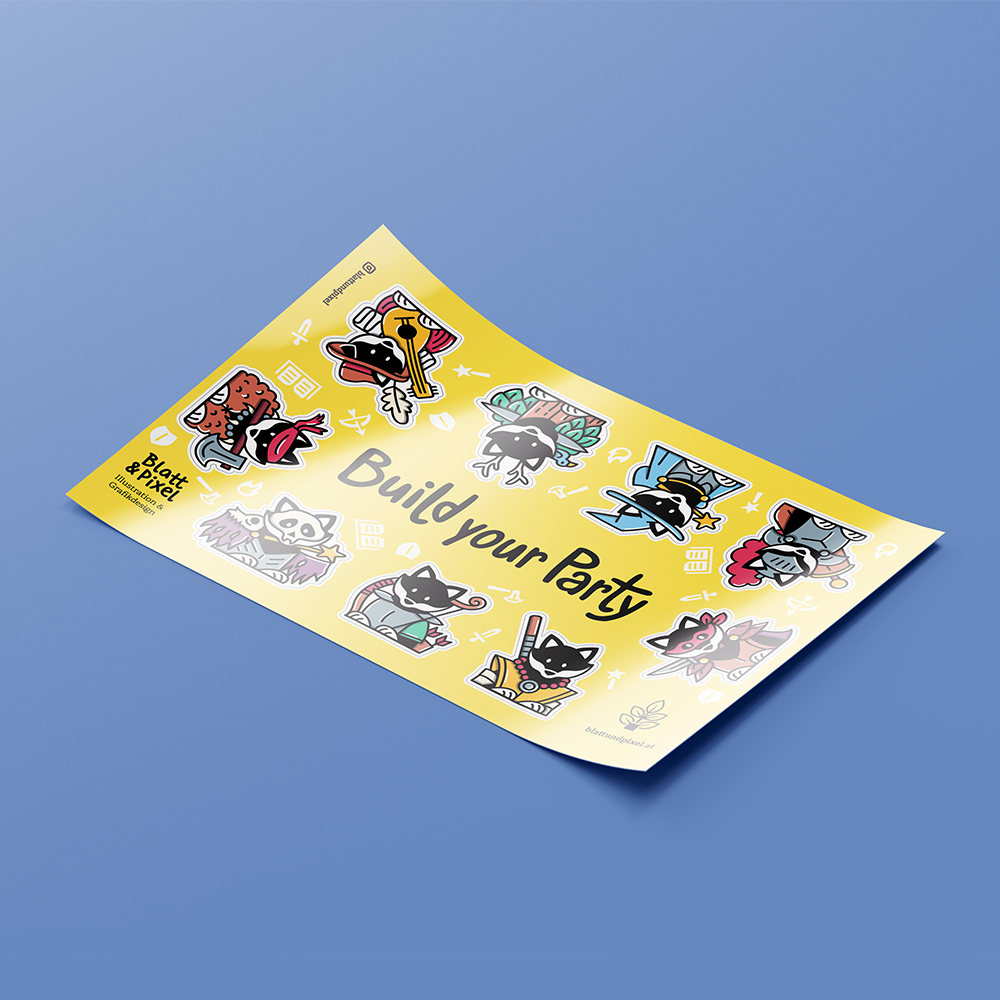 Dungeons & Dragons Stickersheet