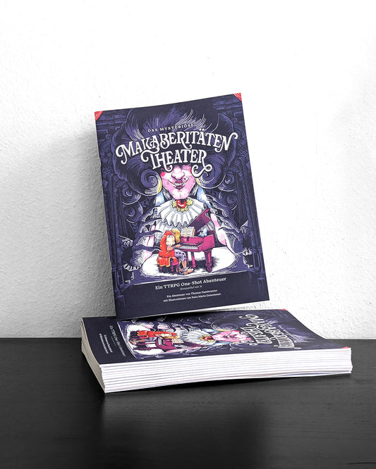 Produktfoto vom Magazin "TTRPG One-Shot Abenteuer "Das mysteriöse Makaberitäten Theater"".